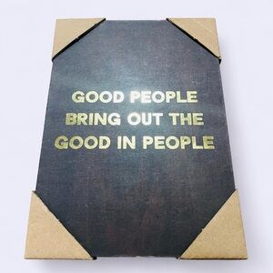 Inspirational Wall Art with Gold Text